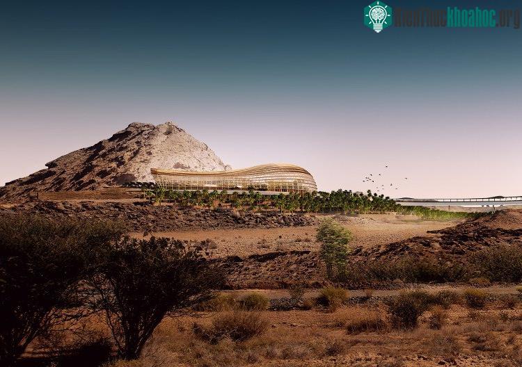 Khu vườn tọa lạc dưới chân núi Al Hajar ở Sultanate