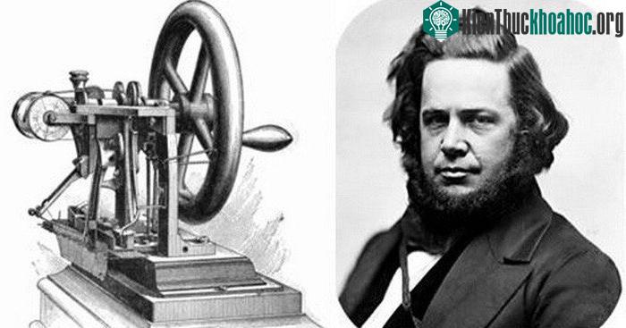 Elias Howe và chiếc máy khâu tiền thân của những chiếc máy ngày nay.