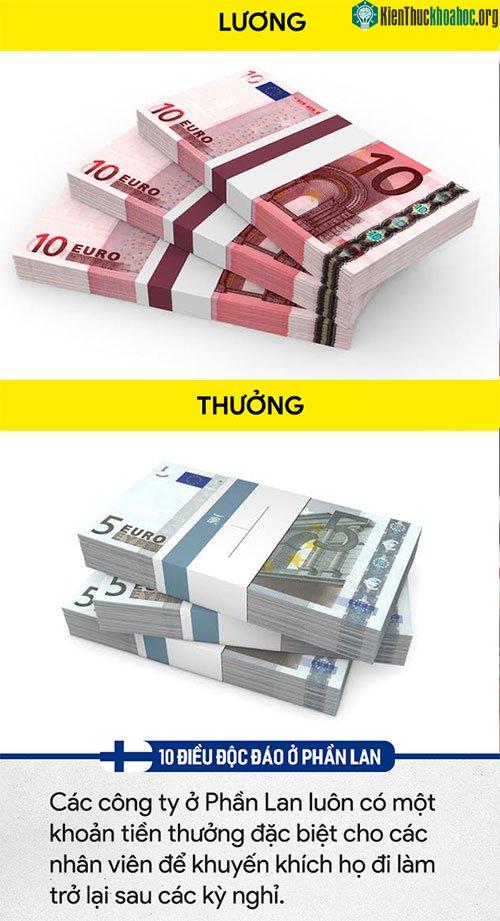 Các công ty Phần Lan thường có một khoản thưởng cho nhân viên sau khi trở lại làm việc