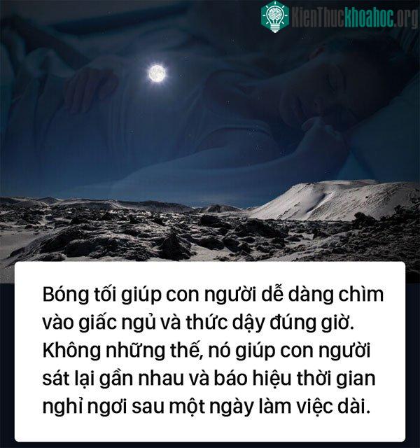 Bóng tối giúp con người dễ chìm vào giấc ngủ
