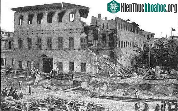 Cuộc chiến ngắn nhất lịch sử chỉ kéo dài 38-45 phút là chiến tranh Anh-Zanzibar