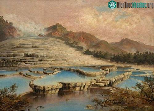 Bức tranh của Charles Bloomfield vẽ bậc thang Trắng năm 1893.