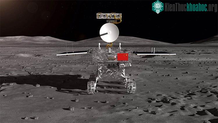 Xe thám hiểm vùng tối Mặt Trăng của Trung Quốc.