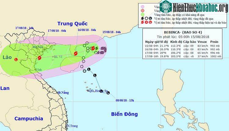 Bão số 4 từ khi là áp thấp nhiệt đới đã có hướng đi dị thường.