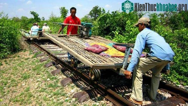 Norry, biệt danh "tàu hỏa tre" bởi vì nó chủ yếu được làm bằng tre.
