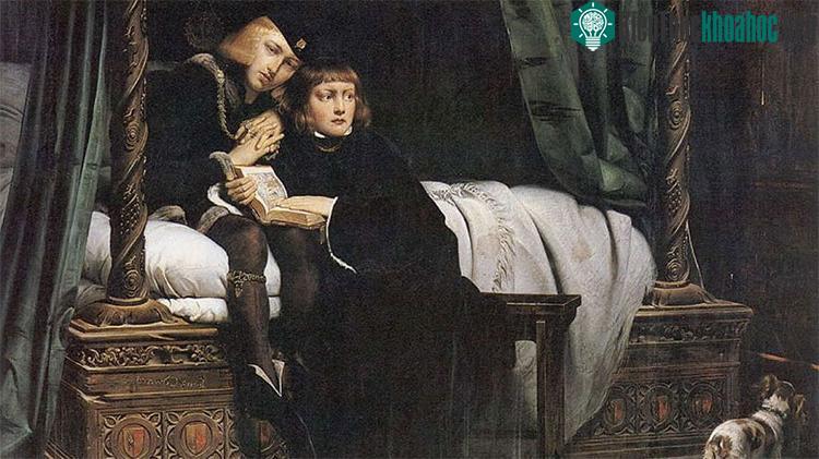Vua Edward V và Richard - công tước xứ York trong Tháp London do danh họa Paul Delaroche thể hiện.