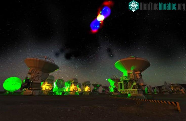 Khí phân tử này có tên là 26 AlF, một đồng vị phóng xạ của nhôm. (Nguồn ảnh: Space).