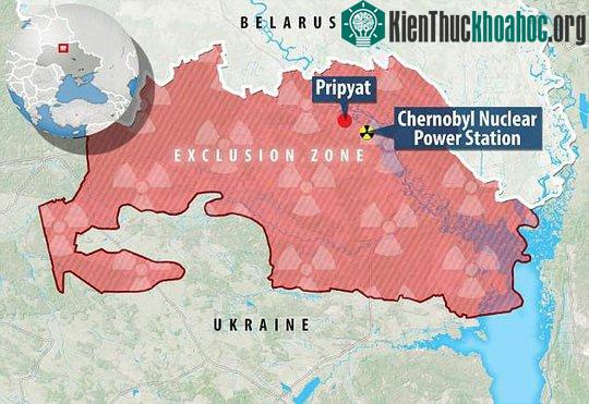 Khu vực nhà máy điện hạt nhân Chernobyl