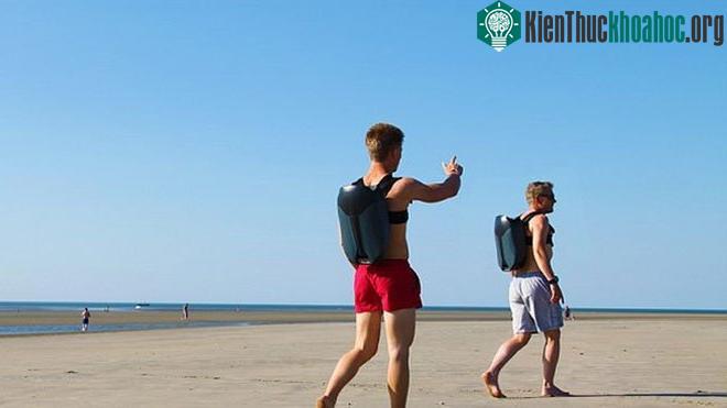 Balo phản lực dùng pin rời và dễ mang đi xa