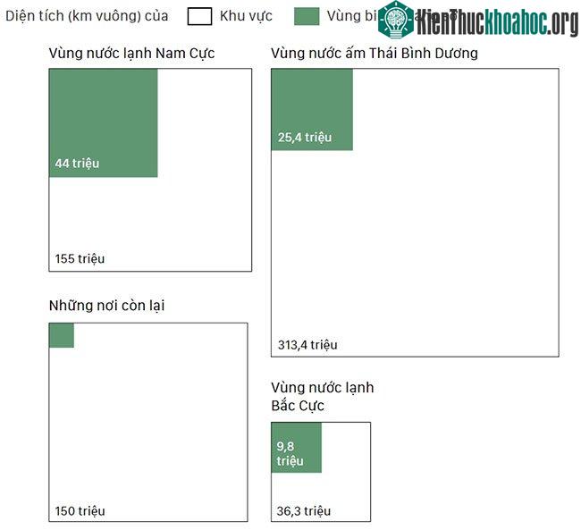 Những vùng biển chứa đến 97% các vùng biển hoang sơ trên khắp thế giới.