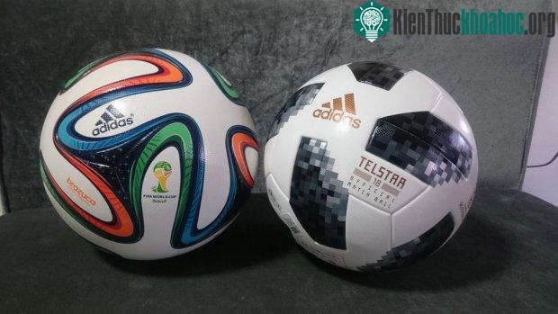 Trái Brazuca (World Cup 2014 - Brazil) và Telstar 18 (World Cup 2018 - Nga).