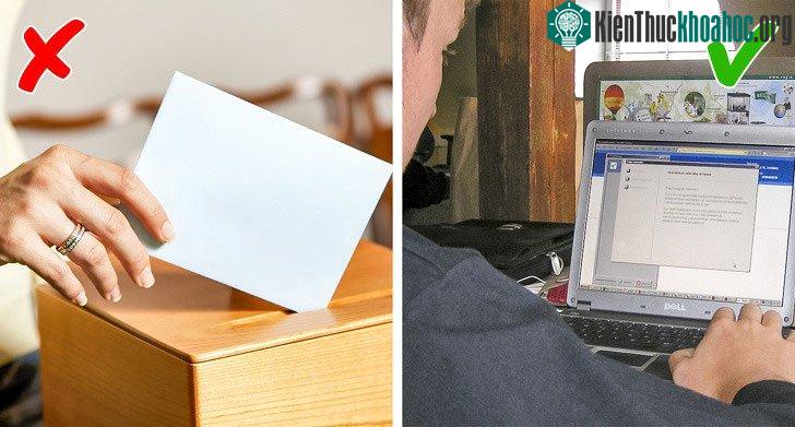 Công dân Estonia là những người đầu tiên được quyền bầu cử trực tuyến qua internet.