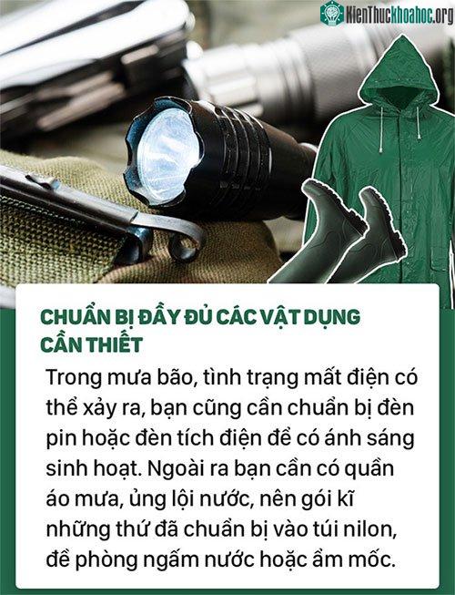 Chuẩn bị vật dụng cần thiết