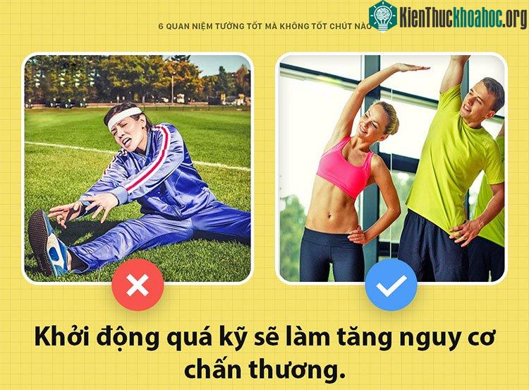 Luôn phải khởi động kỹ trước khi tập luyện?