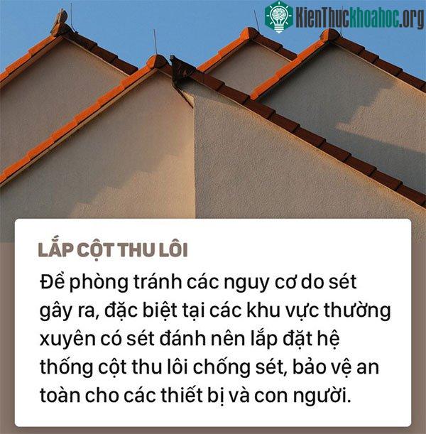 Lắp cột thu lôi