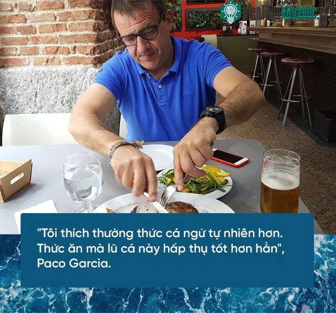 Paco Garica thưởng thức cá ngừ