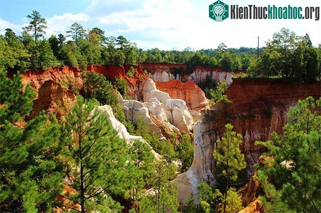 Hẻm núi Providence thuộc bang Georgia (Mỹ) được ví như Grand Canyon thu nhỏ.