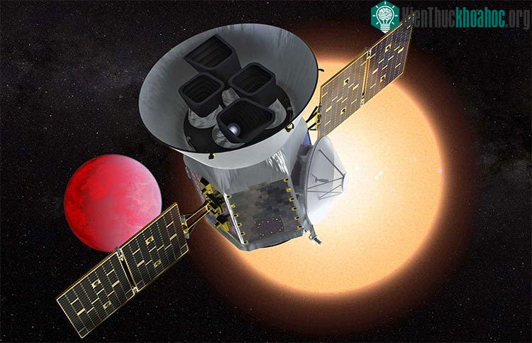 TESS và siêu Trái đất bốc hơi nó vừa tìm thấy - (ảnh đồ họa của NASA).