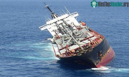 Hiện tượng hóa lỏng có thể làm tàu nghiêng trên mặt nước, dẫn tới đắm tàu. (Ảnh: Elias Marine.)