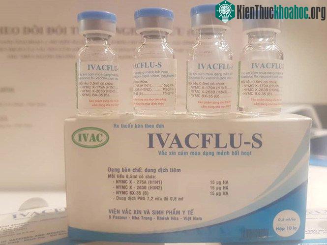 Một sản phẩm vắc xin cúm mùa do IVAC sản xuất. Ảnh: NGUYỄN CHUNG.