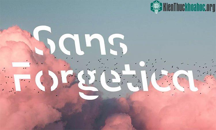 Phông chữ Sans Forgetica.