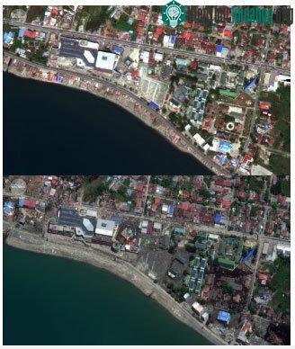 Hình ảnh này cho thấy, số phận đau thương của các cư dân sống bên cạnh trung tâm mua sắm Palu.