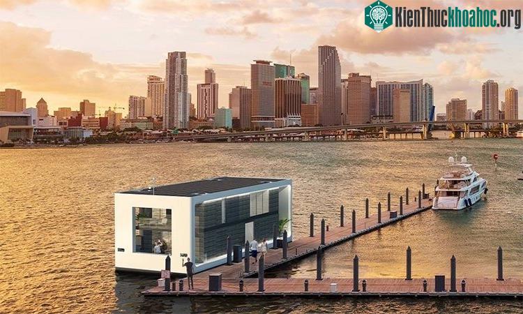 Ngôi nhà có tầm nhìn 360 độ, cho phép quan sát toàn bộ vùng biển xung quanh.
