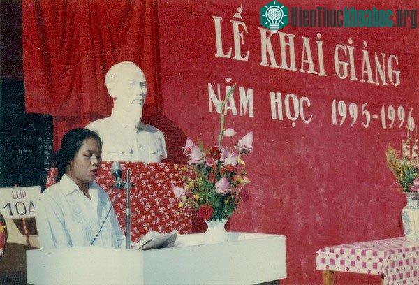 Bạn nào được lên phát biểu trong lễ khai giảng thực sự phải học rất giỏi, có nhiều thành tích