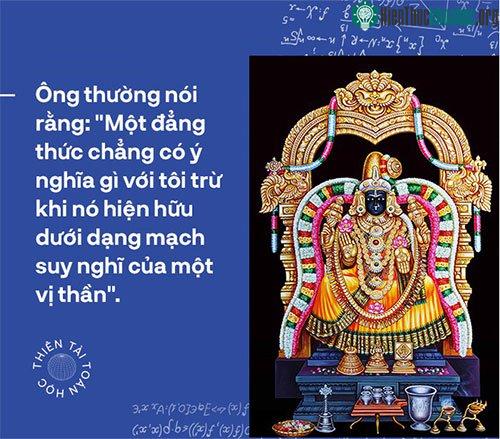 chính Nữ thần Namagiri đã góp công đưa Ramanujan sang Anh