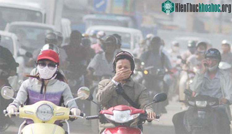 Ô nhiễm không khí gây ra nhiều bệnh lý đường hô hấp.