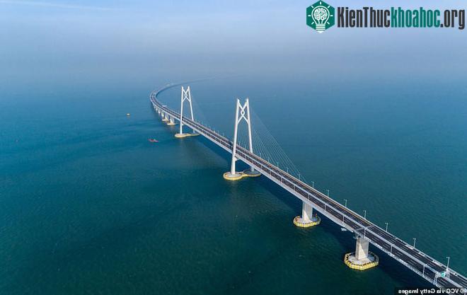 Cây cầu nhìn từ trên cao.