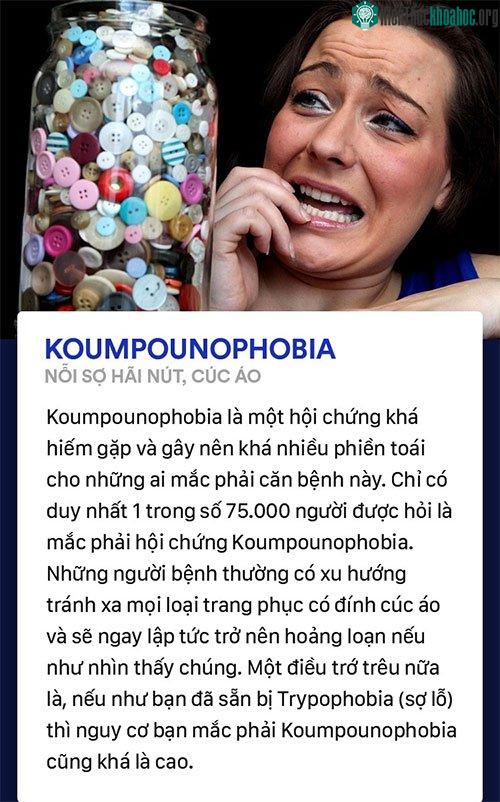 Hội chứng sợ hãi nút, cúc áo