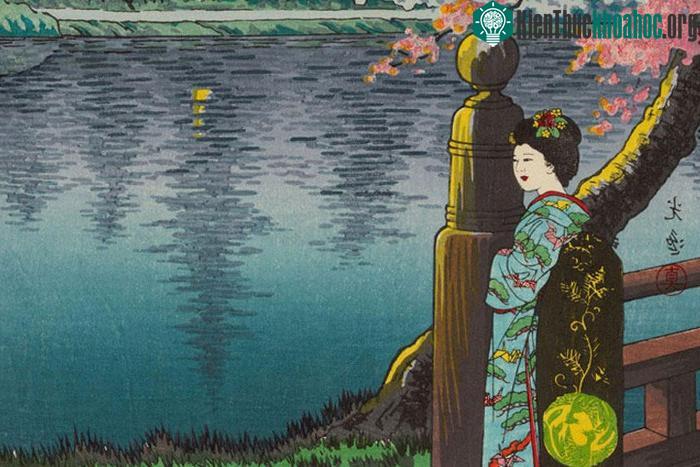Khi bộ kimono đang cháy thì một cơn gió mạnh thổi đến khiến ngôi chùa bốc cháy dữ dội.