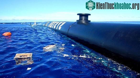 Tấm lưới cá thứ 3 được Ocean Cleanup "tóm" được trong 2 tháng thử nghiệm - (Ảnh: Twitter).