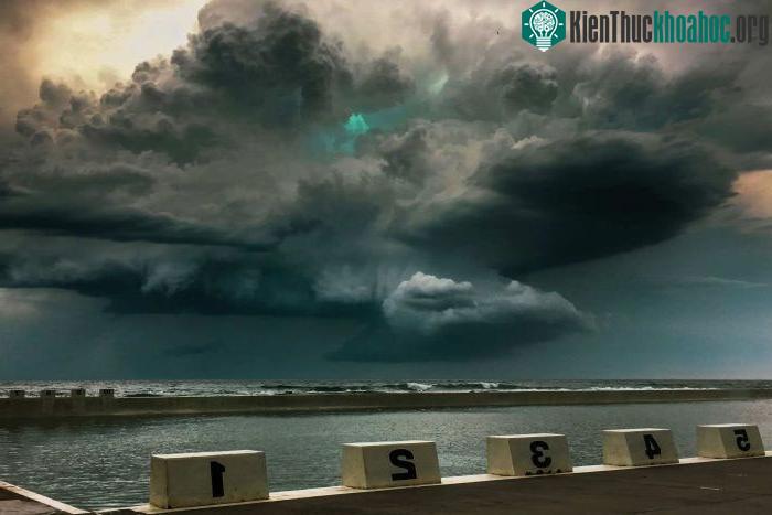 Đồ họa hình thành mưa đá. (ảnh: Bureau of Meteorology).