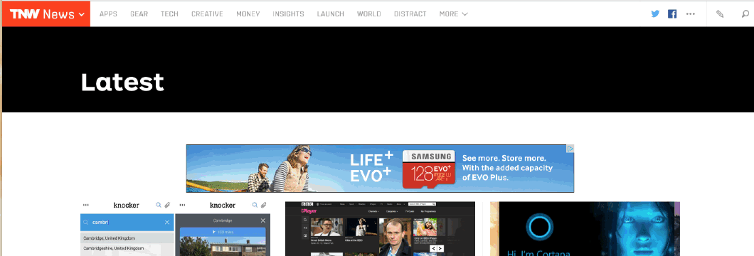 Các nhà thiết kế thường đặt các nội dung (website, thông tin, hình ảnh) vào định dạng thẳng đứng và được đẩy dần lên.