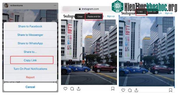 Cách tải ảnh trên instagram