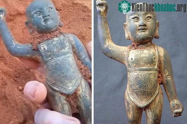 Bức tượng đồng có niên đại từ thời nhà Minh.