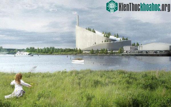òa nhà Amager Bakle trị giá 660 triệu USD, hay còn gọi là Copenhill.