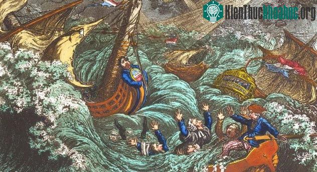 Bão đột nhiên xuất hiện, đẩy toàn bộ hơn 100 tàu chiến của nhà vua Tây Ban Nha ra xa khỏi Plymouth