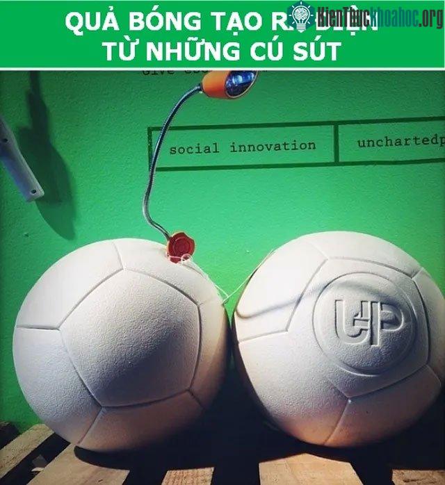 Quả bóng tạo ra điện từ những cú sút