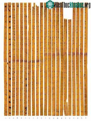 Bảng cửu chương cổ nhất dùng hệ thập phân ở Trung Quốc có niên đại 300 TCN.