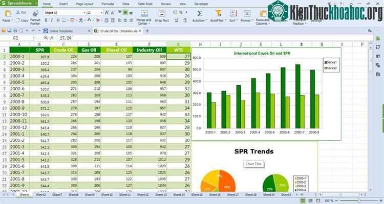 WPS Office Spreadsheets&nbsp;