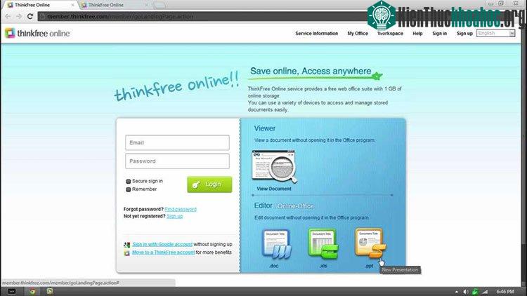Thinkfree Online Editor