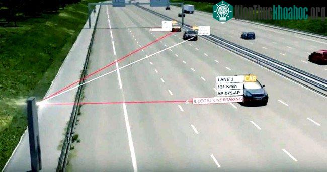 Tháp pháo "radar" giúp kiểm soát tốc độ của các phương tiện lưu thông và vượt đèn đỏ ảnh 1
