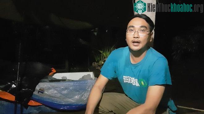 Thạc sĩ Long cho biết, cá lạ mà ngư dân bắt được trên sông Cổ Chiên là cá nược Minh Hải