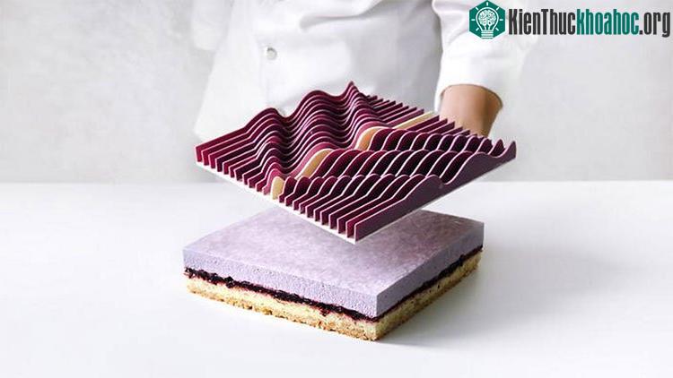 Một chiếc bánh kem được in 3D