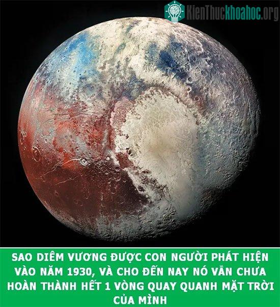 Sao Diêm Vương mất đến 2177 năm để hoàn thành quỹ đạo quay quanh mặt trời.