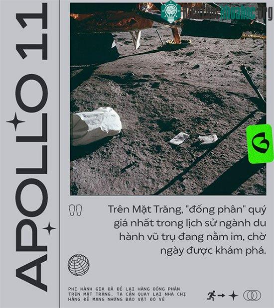 Trên Mặt trăng, đông phân phi hành gia để lại vẫn đang nằm im, chờ ngày được khám phá