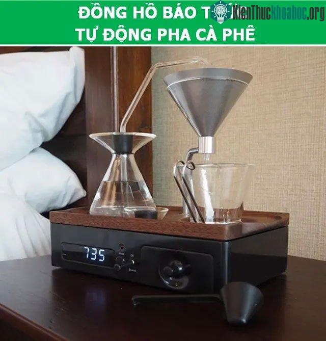 Đồng hồ báo thức tự động pha cà phê